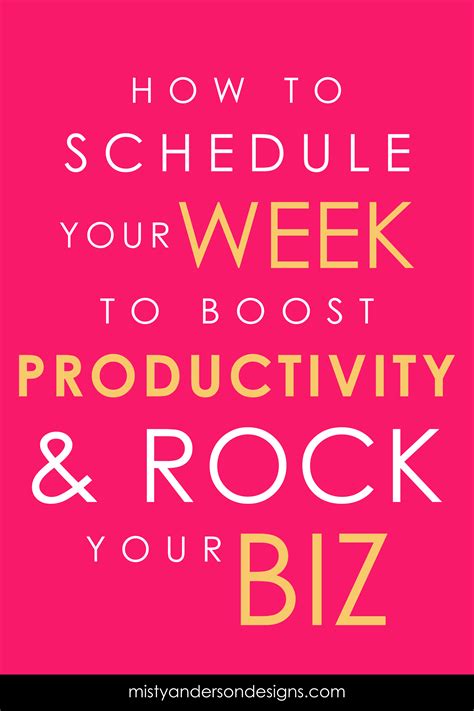 How I Schedule My Week As A Solopreneur To Be More Productive Time