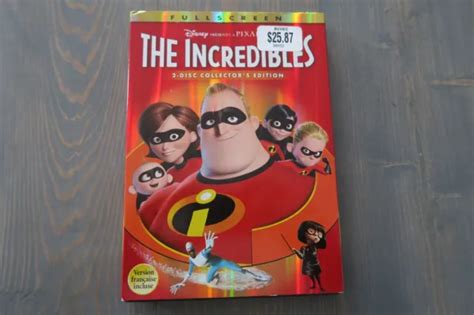 Disney The Incredibles Dvd Pixar Disc Collectors Edition Fullscreen