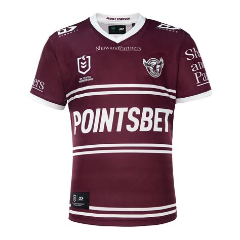 2022 Sea Eagles Mens Replica Home Jersey – Manly Warringah Sea Eagles ...