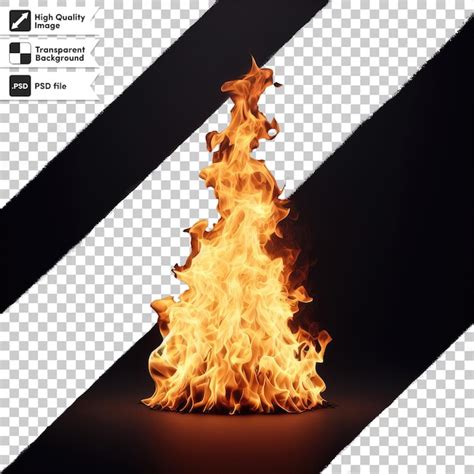 Effet Du Feu Psd Sur Fond Transparent Psd Premium