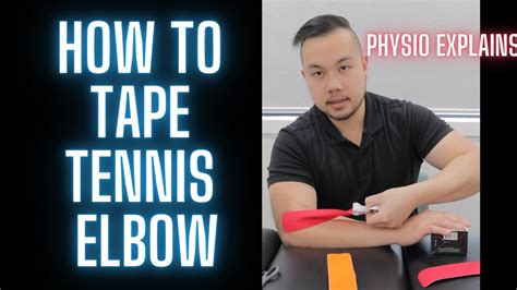 How To Tape Tennis Elbow Ll Physio Explains Youtube