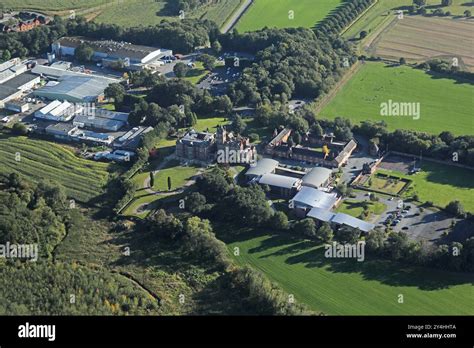 Aerial View Of Crewe Hall Hotel And Spa With Crewe Hall Enterprise Park