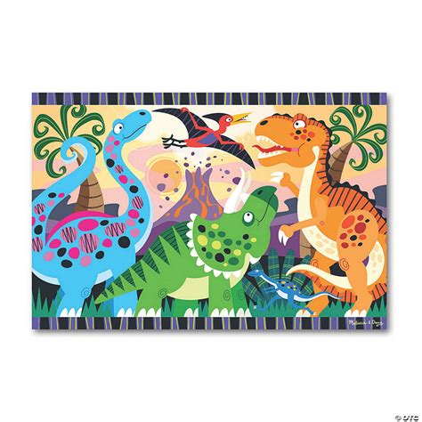 Melissa Doug Dinosaur Dawn Floor Jigsaw Puzzle Oriental Trading