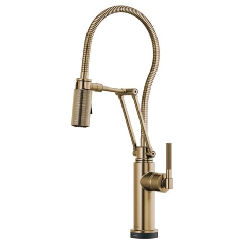 Litze® Smarttouch® Articulating Faucet With Finished Hose With Knurled Handle 64143lf Pc