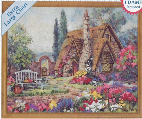 1990s Country Cottage Dimensions Crewel Embroidery Kit 72137 Designed ...