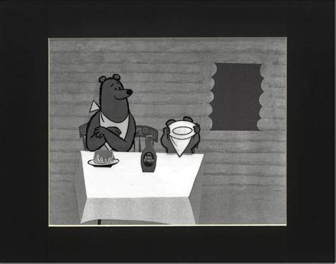 Original Production Cel And Drawings 3 Bears Log Cabin Oct 27 2020