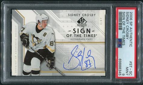 Sp Authentic Hockey Stsc Sidney Crosby Sign Of The Times Auto