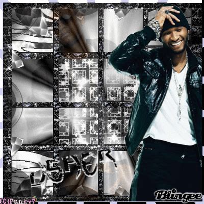 Usher Black and white Picture #114912037 | Blingee.com