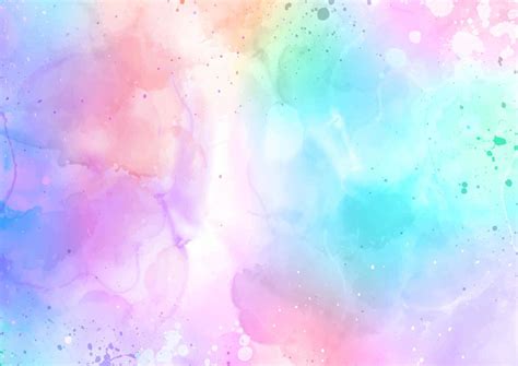 Hand Painted Colourful Watercolour Background Vector Art At