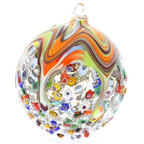 Murano Glass Venetian Mosaic Christmas Ornament Christmas