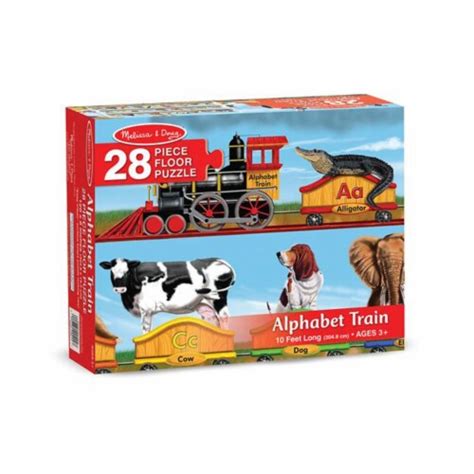 Melissa & Doug® Wooden Alphabet Train Floor Puzzle, 28 pc - Fred Meyer