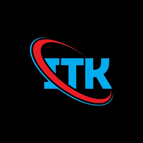 Logotipo De Itk Letra Itk Diseño Del Logotipo De La Letra Itk