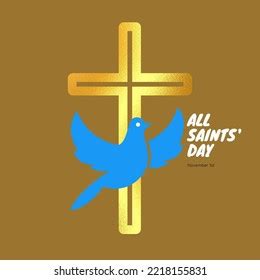 All Saints Day Wallpaper Gold Background Stock Illustration 2218155831 ...