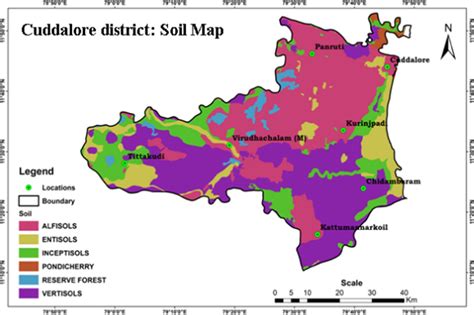 The soil map of the Cuddalore district | Download Scientific Diagram