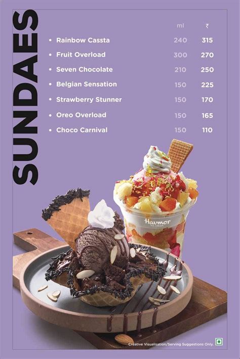 Menu At Havmor Ice Cream Ahmedabad Shop 12