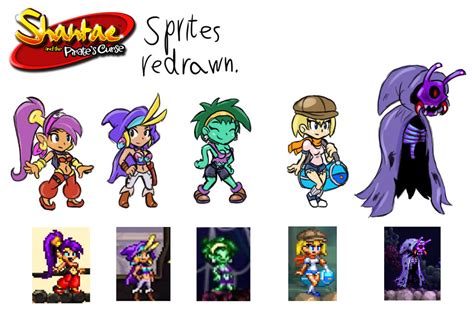 Shantae And The Pirates Curse Sprites Redrawn By Jamoart On Deviantart