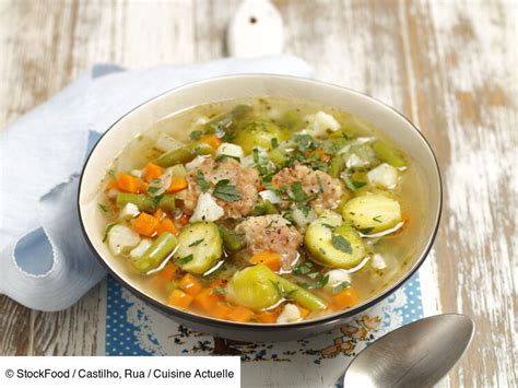 Bouillon de légumes aux boulettes de viande facile découvrez les