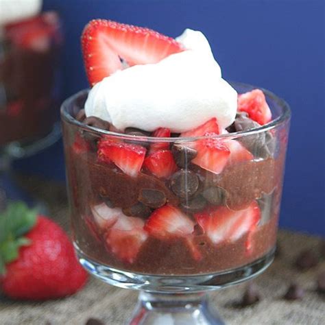 Strawberry Chocolate Pudding Parfait