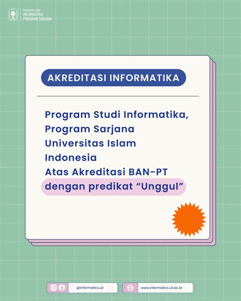 Program Studi Informatika Program Sarjana UII Memperoleh Predikat