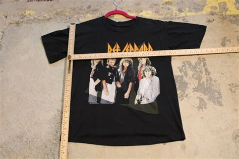 Vintage 1988 Def Leppard Hysteria Tour Band Promo T S Gem