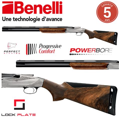 Fusil Benelli 828 U Silver Gaucher 12 76 71cm Fusils superposés