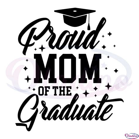 Proud Mama Senior Graduation SVG File Mom Graduation Gift SVG Oladino