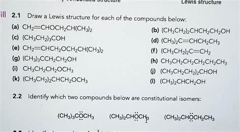 Ch3ch2ch2ch2ch3 Draw A Lewis Structure For Each Molecule Name It