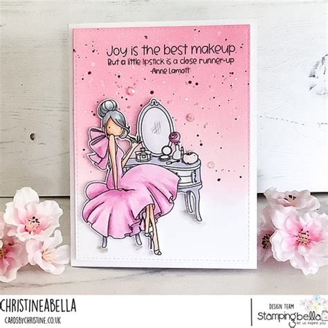 Stamping Bella Cling Rubber Stamp Uptown Girl Vera And Her Vanity