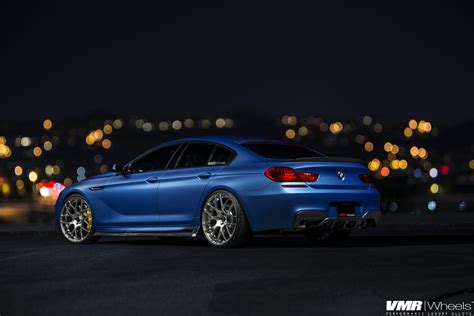 Matte Blue Bmw 6 Series Gran Coupe On Vmr Wheels