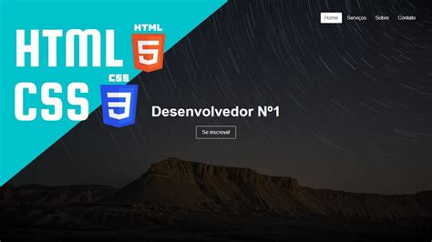 Como Fazer Um SITE Simples E Bonito HTML E CSS YouTube