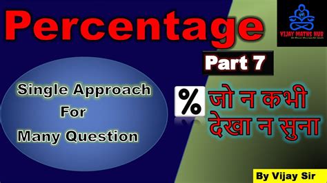 Percentagepercentage Problems Tricks And Shortcutspercentage Ssc Cgl