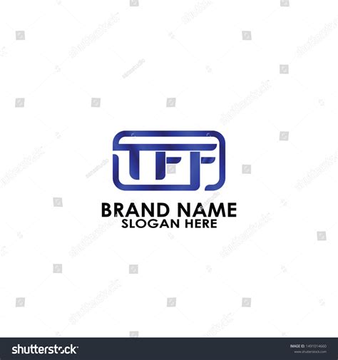 Letter Ttf Box Logo Vector Template Stock Vector (Royalty Free ...