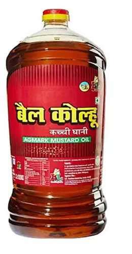 High Nutritional Content Bail Kolhu Kachi Ghani Pure Mustard Oil For