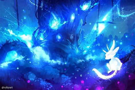 Ori And The Blind Forest By Ryky On Deviantart Forest Art Environmental Art Dark Fantasy Art