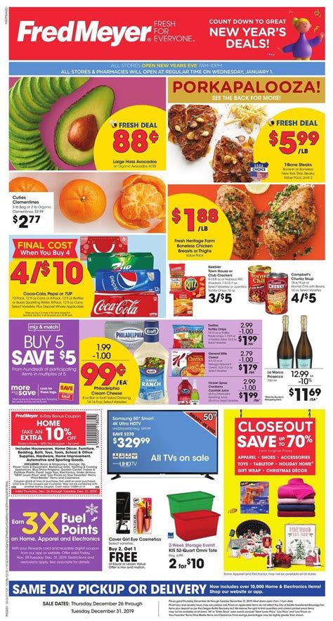 Fred Meyer Weekly Ad & Specials from December 26