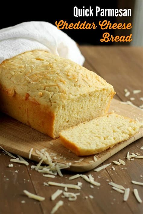 Quick Parmesan Cheddar Cheese Bread