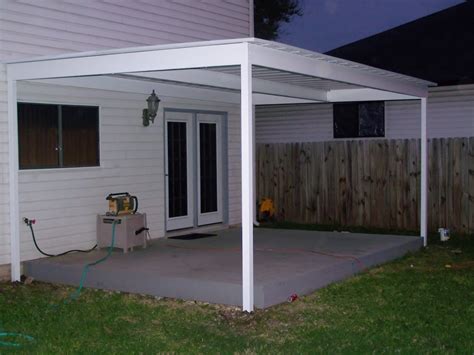 Simple Lean To Attached Awning North Bexar County Carport Patio Covers Awnings San Antonio