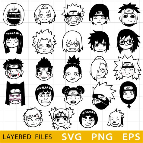 Naruto Anime Layered SVG Naruto Cricut File Naruto Cut Fi Inspire