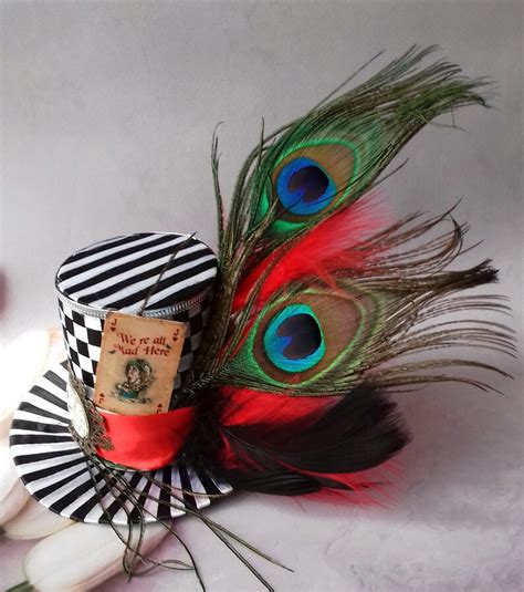 Mini Top Hat Mad Hatter Hat Headband Alice In Wonderland Etsy