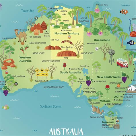 Map Of Australia Lesson Lesson Geography Au