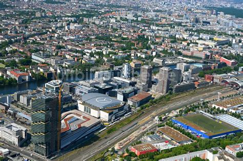 Berlin Aus Der Vogelperspektive Baustelle Zum Neubau Des Hochhaus