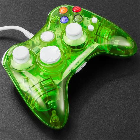 Luxmo Afterglow Usb Wired Controller Gamepad For Microsoft Xbox 360 Console Pc Win 7 8 10（green