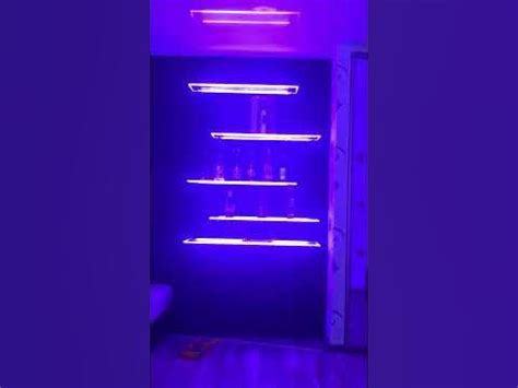 LED подсветка стеклянных полок - YouTube