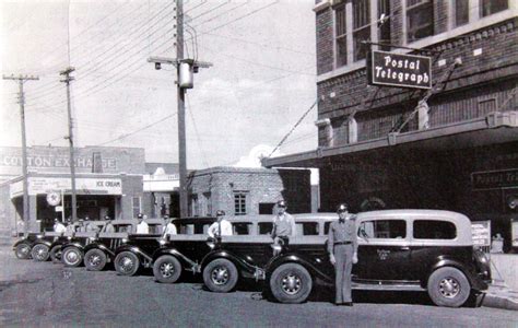 Ca 1940s Yellow Cab Company Employees With Their Cabs Photo Taken