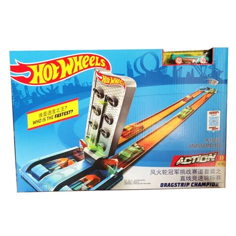 Genuine Hot Wheels แชมเปยนชพชดตดตาม GBF81โลหะผสมขนาดเลกรถสปอรตลแขงของเลนเดก Lazada