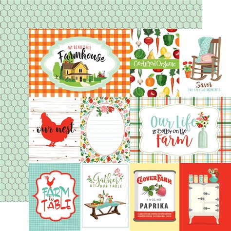 Assorted Sheets Carta Bella Paper Co Farm To Table Collection X