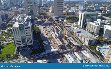 Miami Central Station Miami Construction 2017 Stock Photo - Image of ...