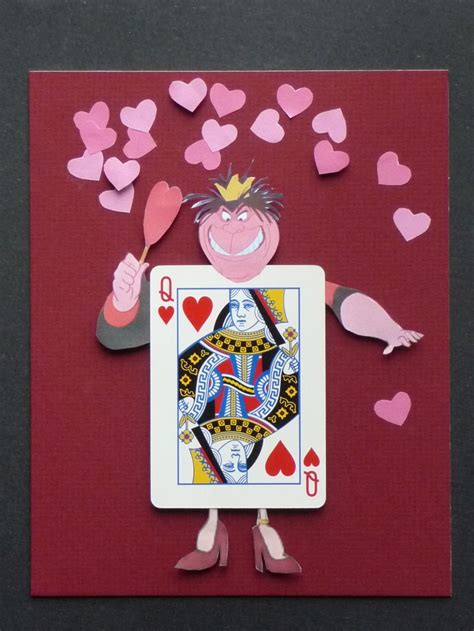 P1030580 Alice In Wonderland Crafts Queen Of Hearts Card Adventures