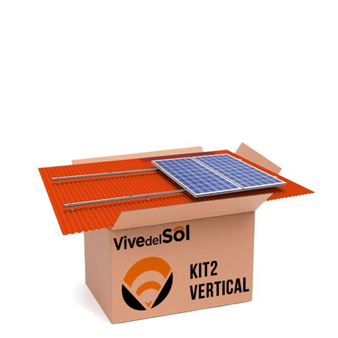 Kit Estructura Coplanar 2 Vertical Vive Del Sol