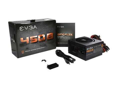 EVGA 450 B1 100 B1 0450 K1 80 BRONZE 450W Includes FREE Power On Self